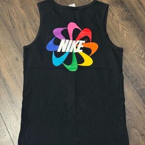 Nike Gilbert Baker Tank with Colorful Swirl Logo Pride size Small